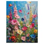 🌸 wildflower bloom – paint by number kit (a3 size)