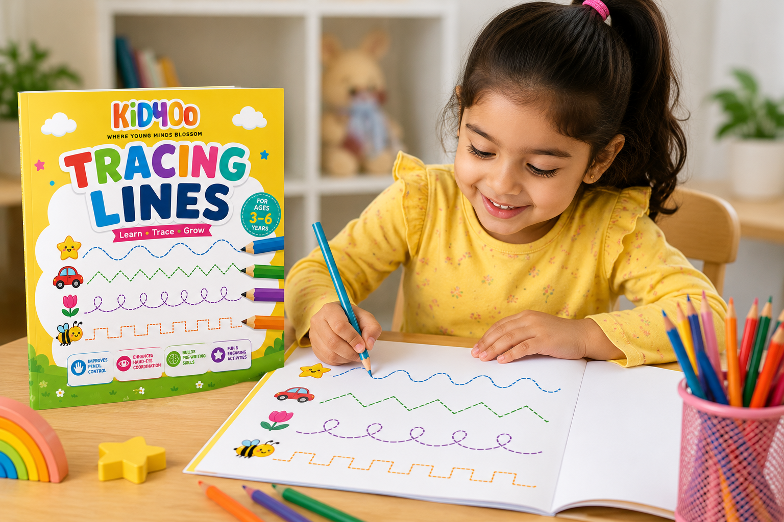 kidyoo tracing lines activity book for kids ages 3 6 | 100 pages of pre writing practice | fine motor skills & pencil control workbook kidyoo tracing lines activity book for kids ages 3 6 | 100 pages of pre writing practice | fine motor skills & pencil control workbook