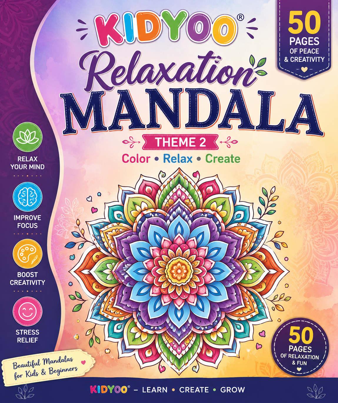"relaxation mandala art – theme 1 50 unique mandala designs for mindful coloring, relaxation & creativity "relaxation mandala art – theme 1 50 unique mandala designs for mindful coloring, relaxation & creativity