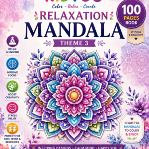 "relaxation mandala art – theme 1 50 unique mandala designs for mindful coloring, relaxation & creativity