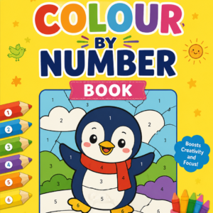 color by number activity book – 100 brain boosting coloring activities