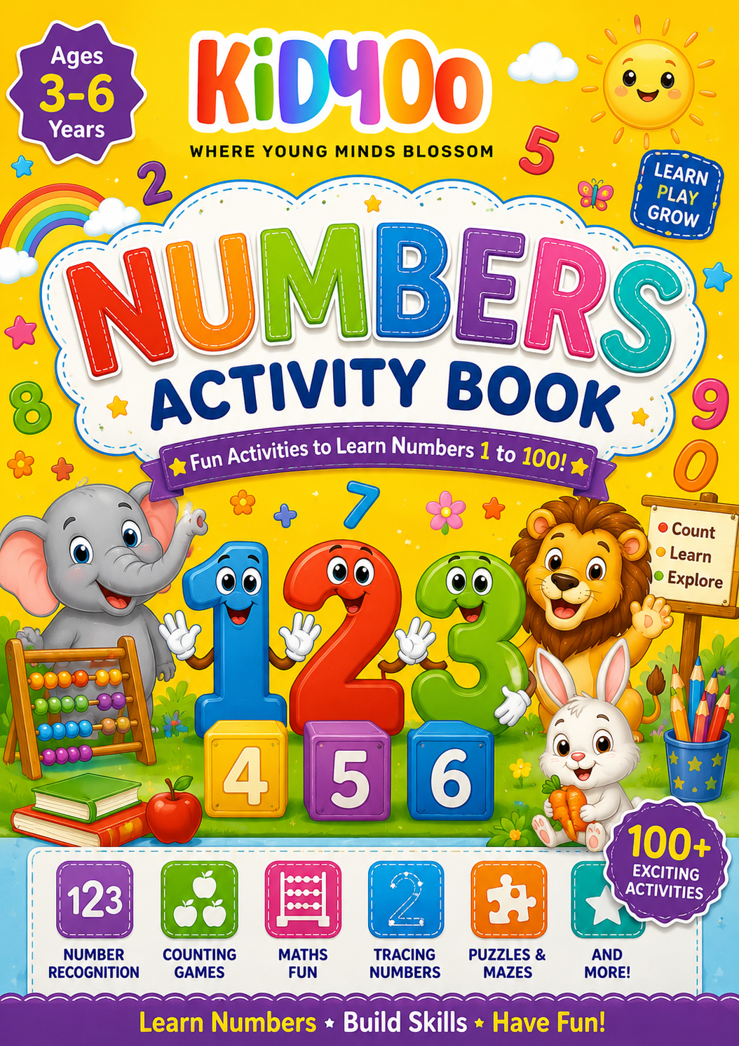 kidyoo premium numbers tracing & early math workbook for kids age 2–5 years | 100+ pages | designed using preschool learning principles | number tracing, counting practice, early math activities, pencil control, fine motor skills & school readiness kidyoo premium numbers tracing & early math workbook for kids age 2–5 years | 100+ pages | designed using preschool learning principles | number tracing, counting practice, early math activities, pencil control, fine motor skills & school readiness