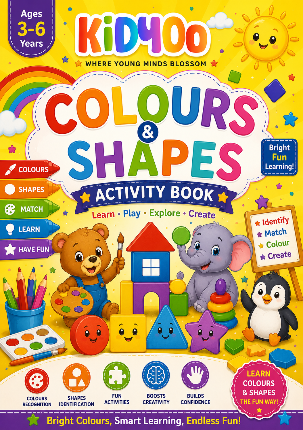 kidyoo premium colors & shapes activity workbook for kids age 2–5 years | 100+ pages | designed using preschool learning principles | color recognition, shape tracing, matching activities, visual learning, fine motor skills & school readiness kidyoo premium colors & shapes activity workbook for kids age 2–5 years | 100+ pages | designed using preschool learning principles | color recognition, shape tracing, matching activities, visual learning, fine motor skills & school readiness