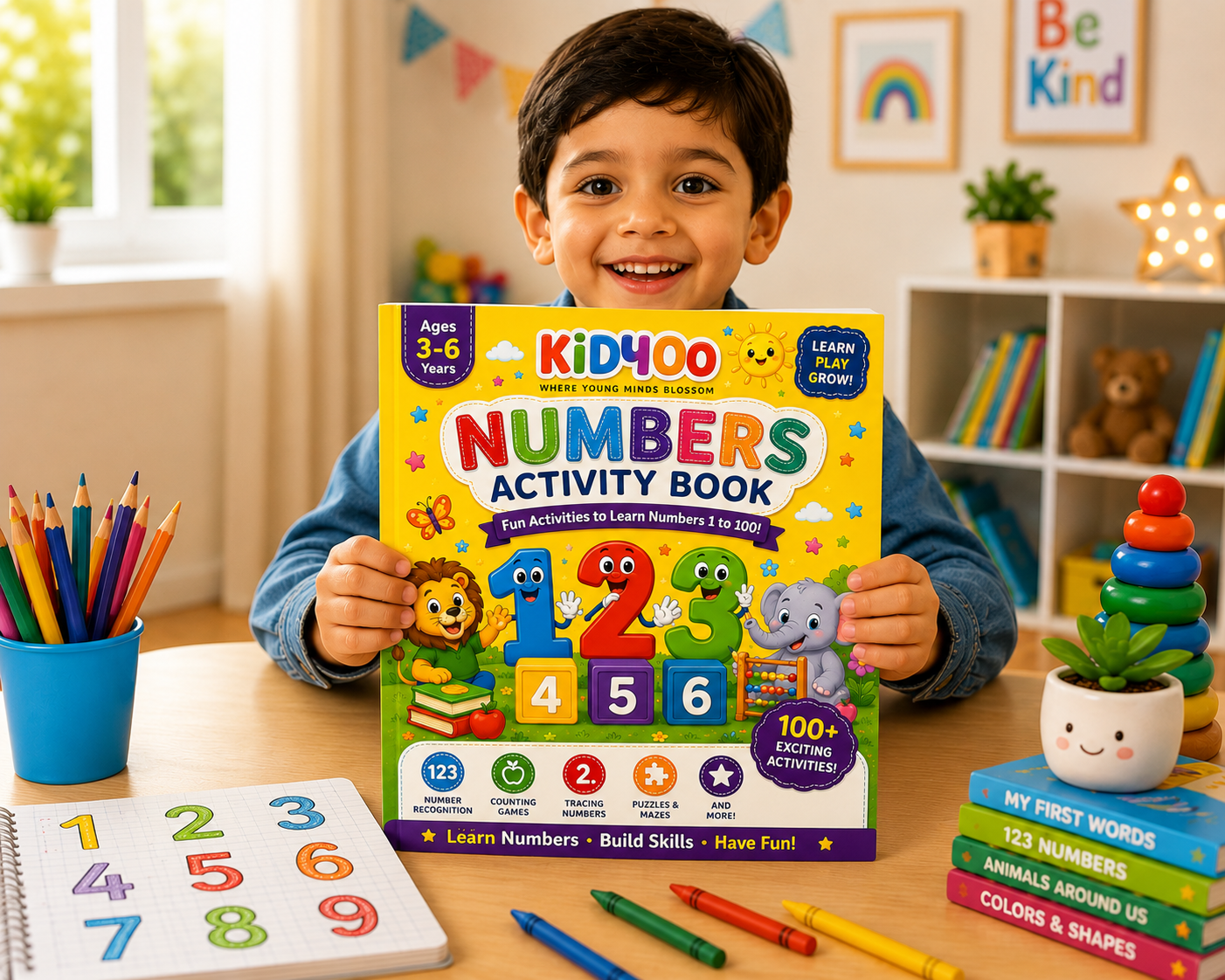 kidyoo premium numbers tracing & early math workbook for kids age 2–5 years | 100+ pages | designed using preschool learning principles | number tracing, counting practice, early math activities, pencil control, fine motor skills & school readiness kidyoo premium numbers tracing & early math workbook for kids age 2–5 years | 100+ pages | designed using preschool learning principles | number tracing, counting practice, early math activities, pencil control, fine motor skills & school readiness